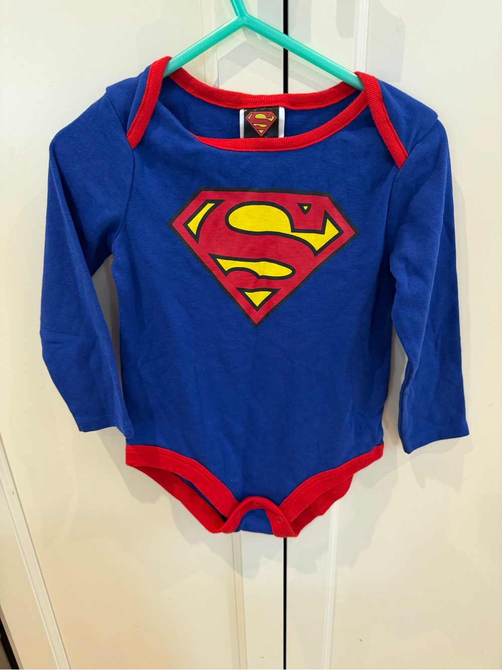 DC Comics Superman 18-24m Blue & Red Baby Bodysuit